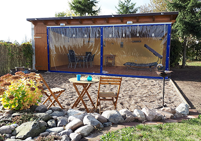 Pvc-Plane im Aussenbereich